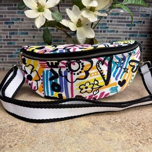 Brighton Graffiti Love crossbody belt bag purse